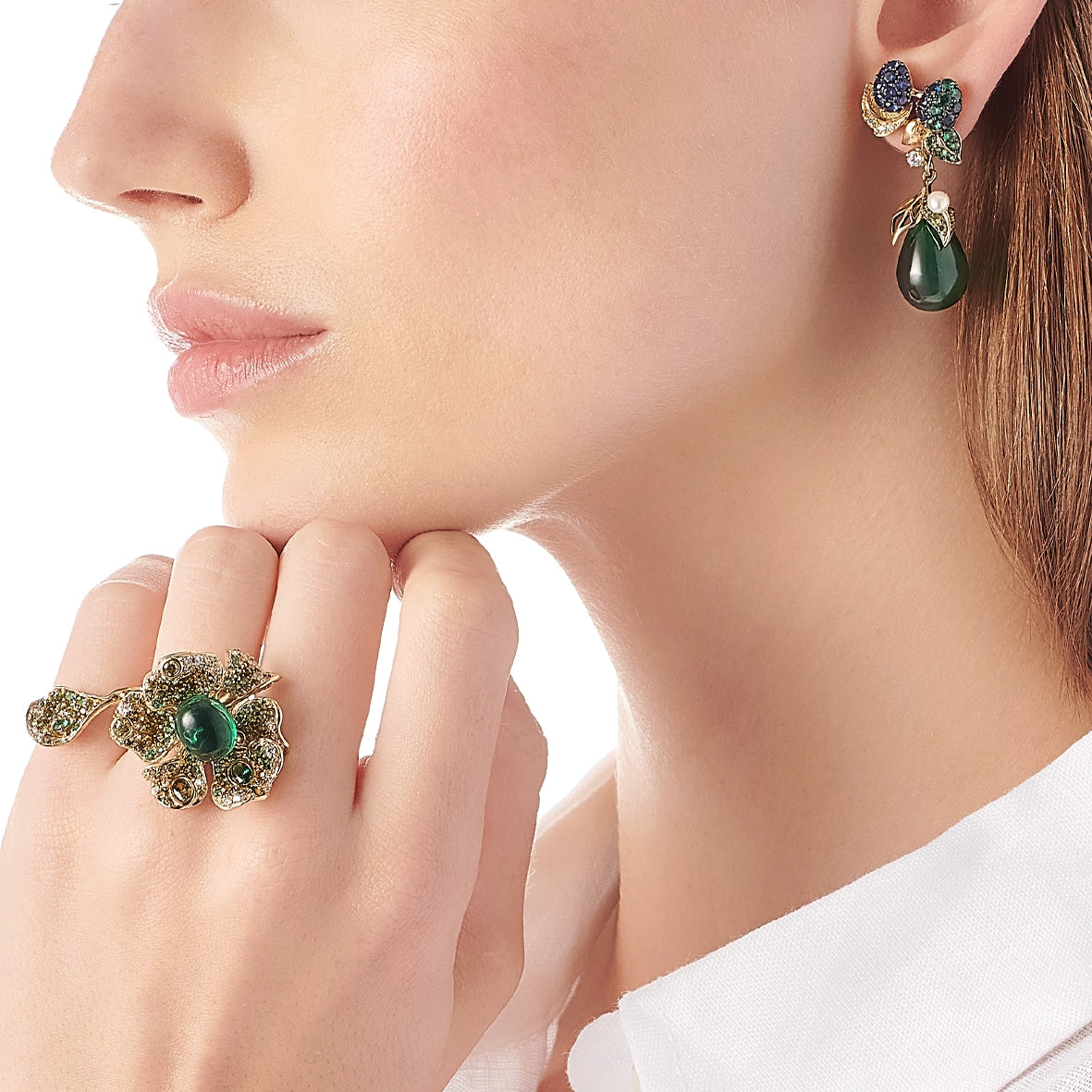 Greenberry Drop Earrings